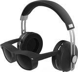 NUVU NV5-BLK  in-Sight HD Stereo Over-Ear Headphone with Built-in HD Video Glasses - Black
